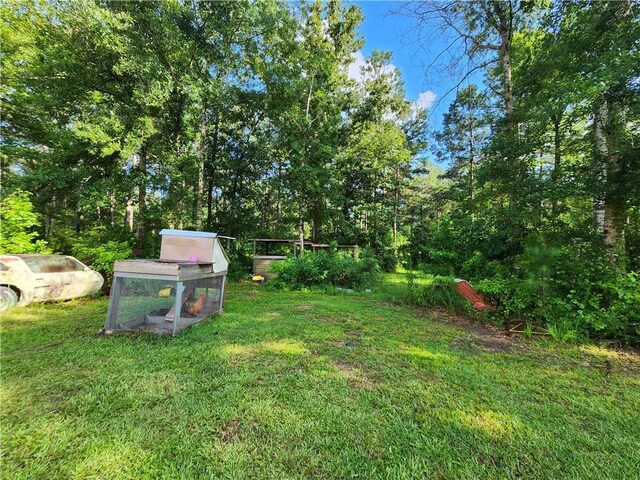 84653 Camus Ln, Covington, LA 70435 - view of grassy yard with exterior structure