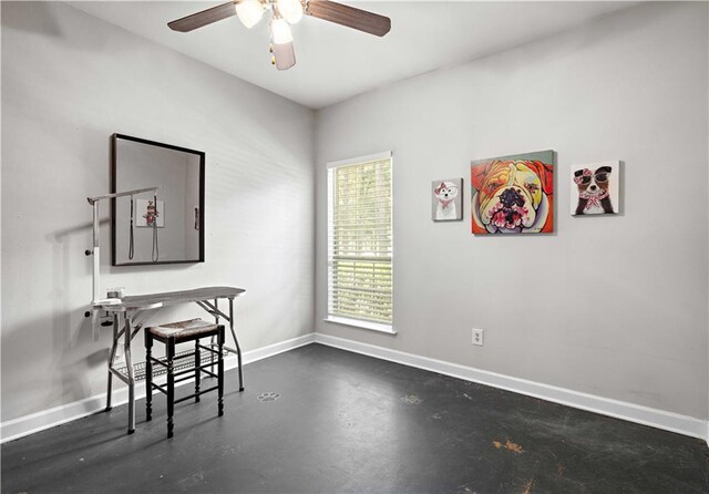 3 Pipes Loop, Covington, LA 70435 - spare room with baseboards, ceiling fan, and wood finished floors