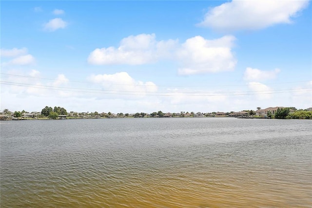 view of water feature