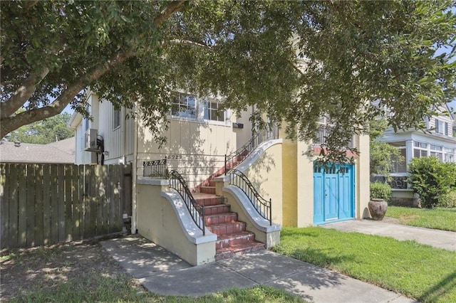 3722 Nashville Ave, New Orleans, LA 70125 - exterior space with fence and stairs