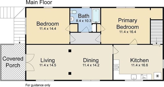 3722 Nashville Ave, New Orleans, LA 70125 - floor plan
