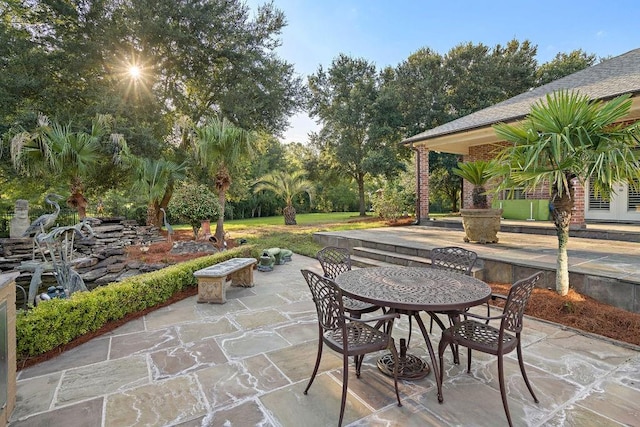 view of patio / terrace featuring outdoor dining space