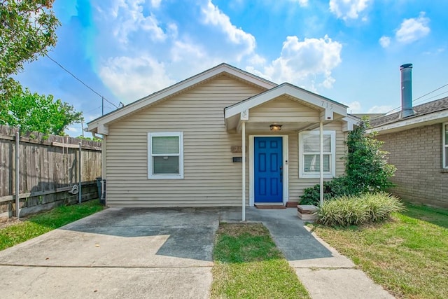 view of front of home