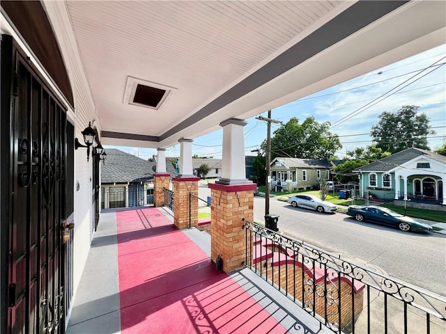 view of balcony