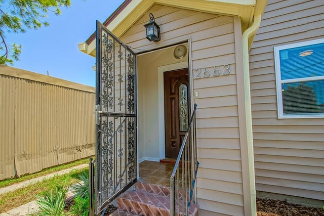 view of entrance to property