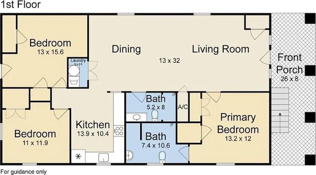 1831 S Dupre St, New Orleans, LA 70125 - floor plan
