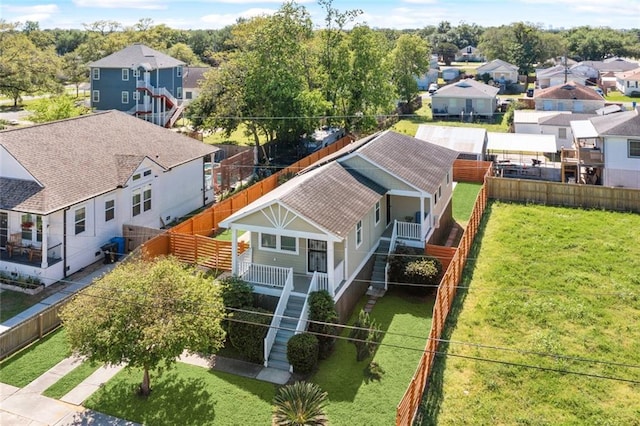 6226 Lafaye St, New Orleans, LA 70122 - bird's eye view featuring a residential view