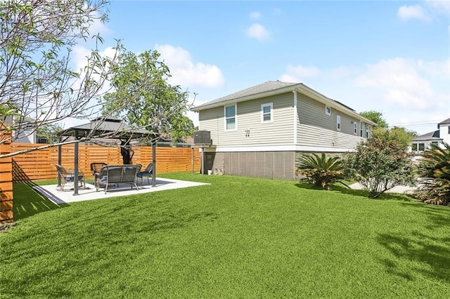 6226 Lafaye St, New Orleans, LA 70122 - view of yard with a patio and fence