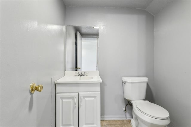 3 Shepard Ct, New Orleans, LA 70114 - bathroom featuring vanity, baseboards, tile patterned floors, and toilet