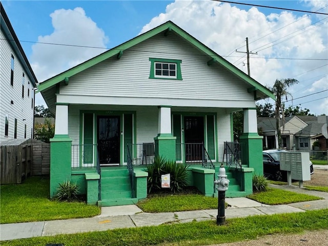 bungalow-style house with a porch