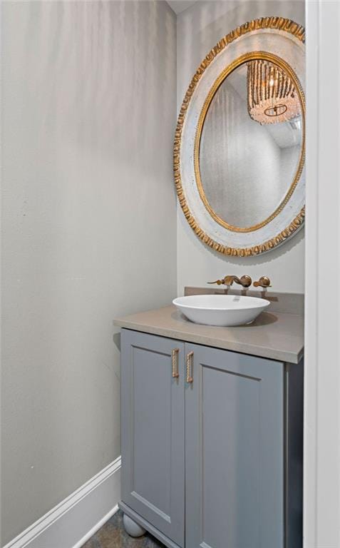 bathroom with vanity