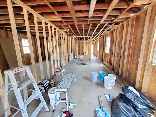 miscellaneous room featuring a wealth of natural light