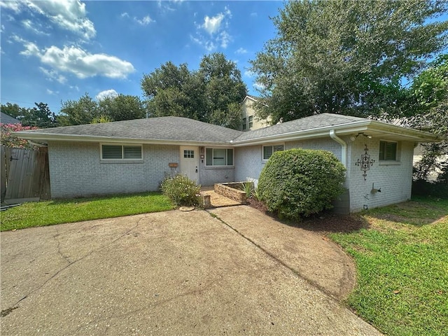 view of ranch-style home