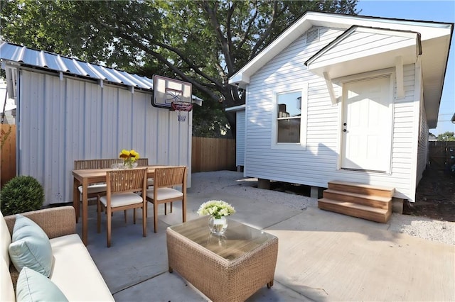 view of patio / terrace featuring outdoor lounge area