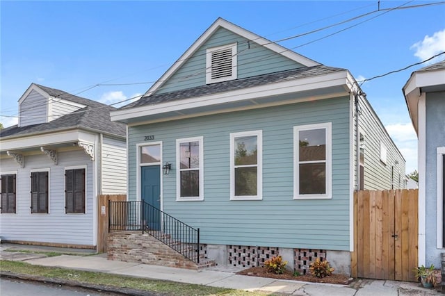 view of bungalow-style home