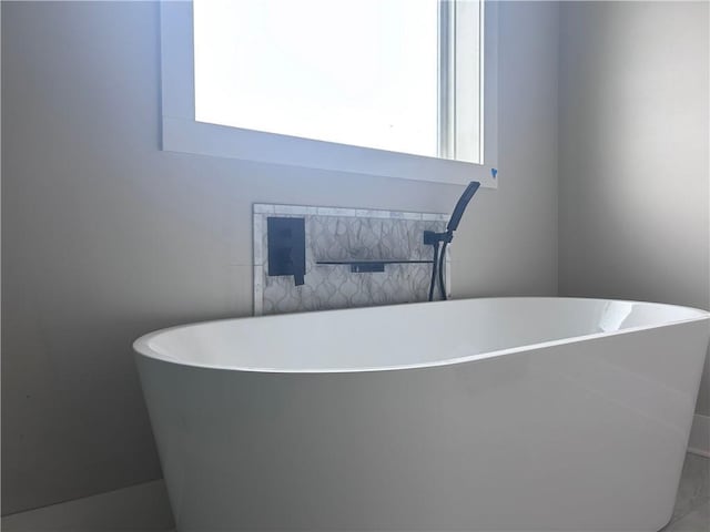 bathroom with a bath