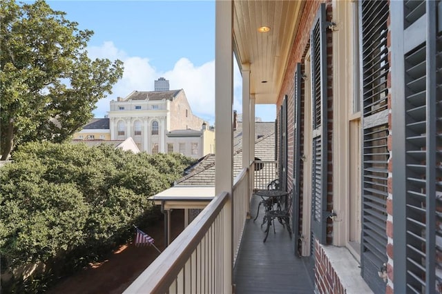 view of balcony