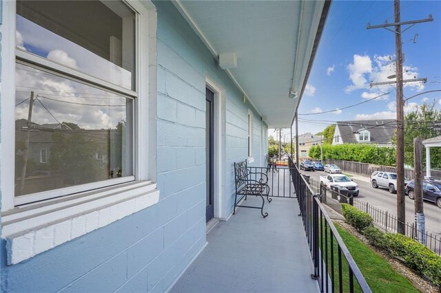 view of balcony