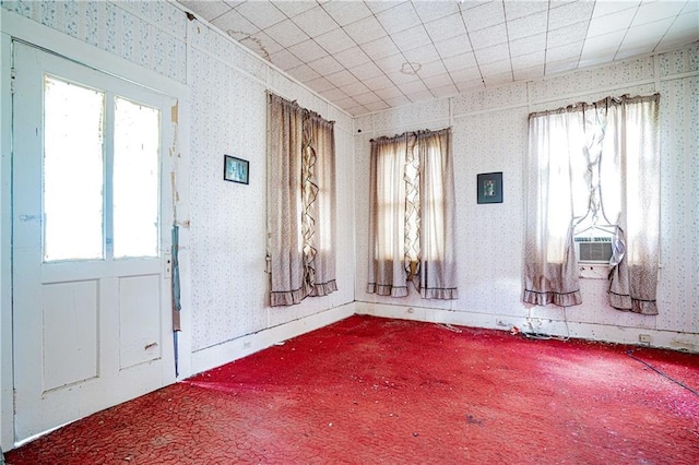 spare room featuring carpet