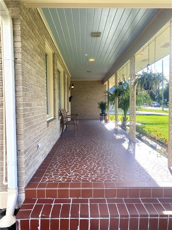 view of patio with covered porch