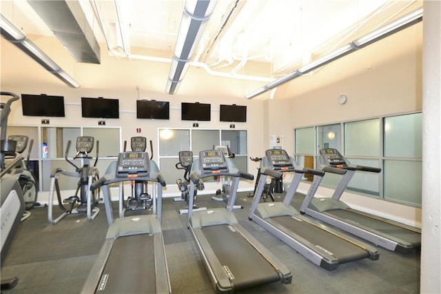 view of exercise room