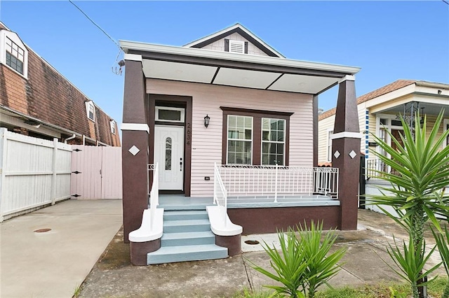 view of bungalow-style house