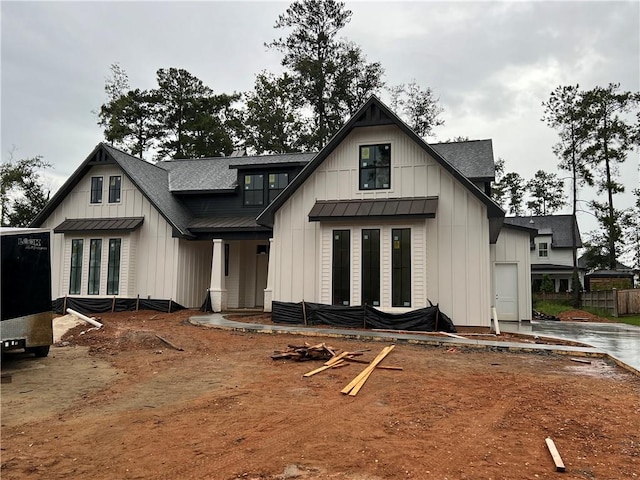 back of house featuring french doors