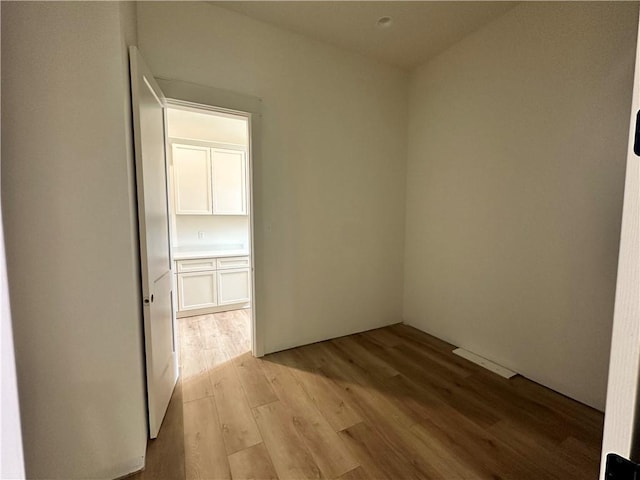 empty room featuring light hardwood / wood-style flooring