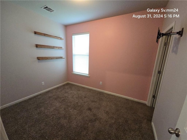 view of carpeted empty room