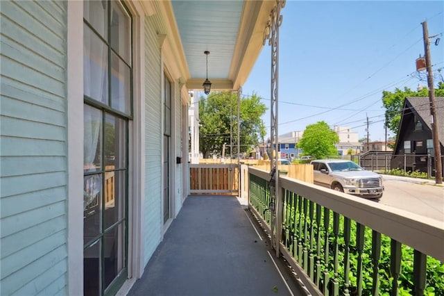 balcony with a porch