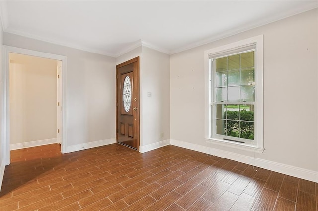 4508 Kawanee Ave, Metairie, LA 70006 - entrance foyer featuring dark wood finished floors, baseboards, and a wealth of natural light