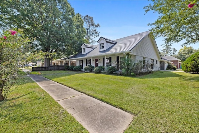 view of front of house with a front yard