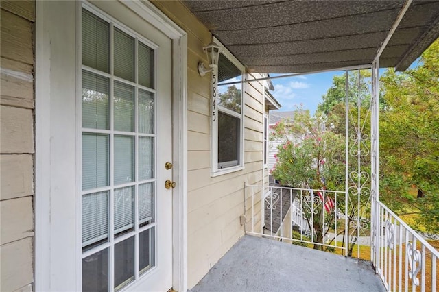 view of balcony