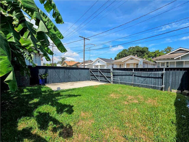 view of yard featuring a patio area