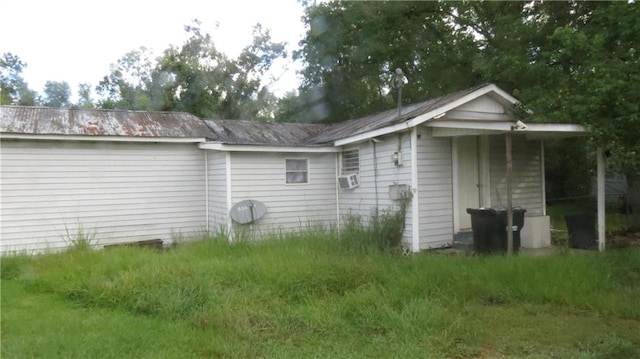 view of property exterior featuring cooling unit