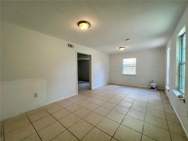 view of tiled empty room