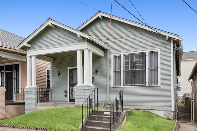 bungalow-style house featuring a porch