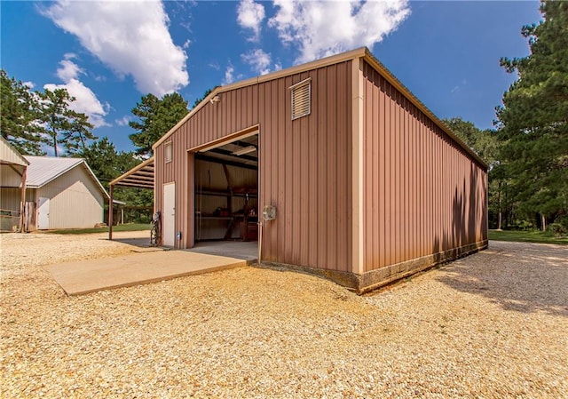 view of outbuilding