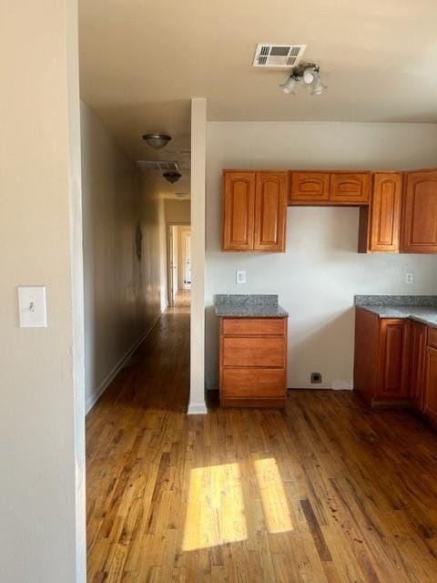 kitchen featuring light hardwood / wood-style flooring