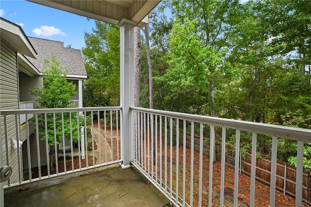 view of balcony