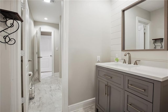 bathroom with vanity