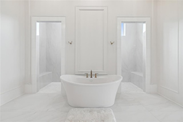 bathroom featuring a bathing tub