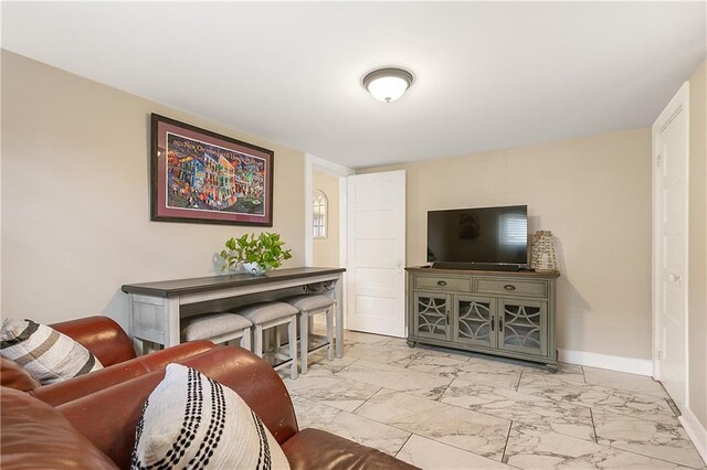 119 Elmeer Ave, Metairie, LA 70005 - living area featuring marble look tiles