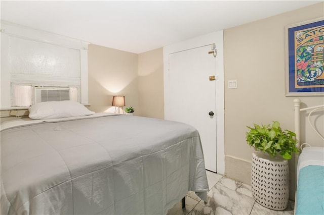 119 Elmeer Ave, Metairie, LA 70005 - bedroom with light marble finish flooring and cooling unit