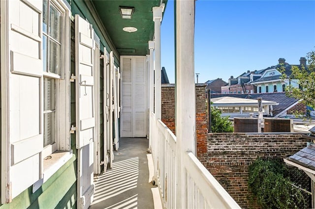 view of balcony