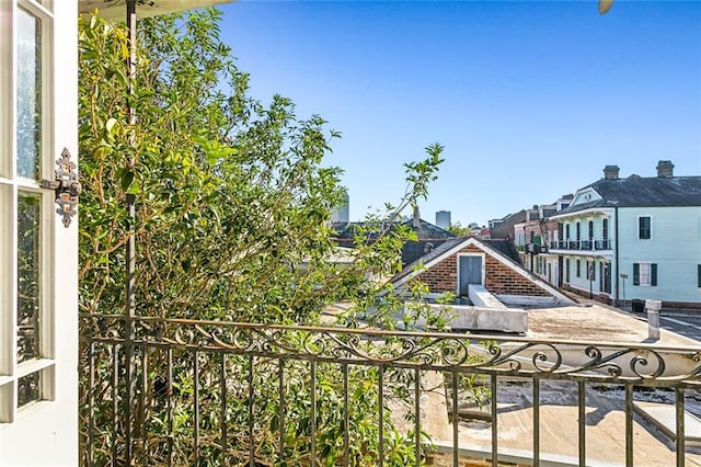 view of balcony