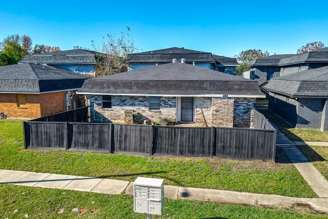 exterior space featuring a lawn