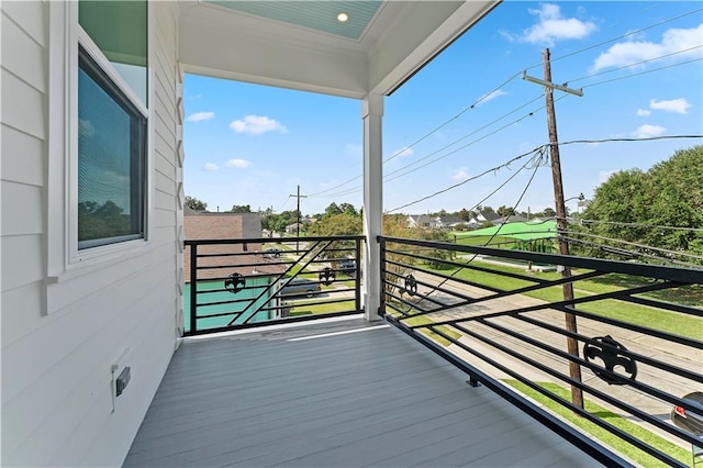 view of balcony