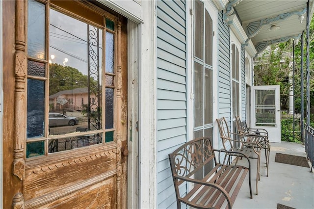 exterior space featuring a porch