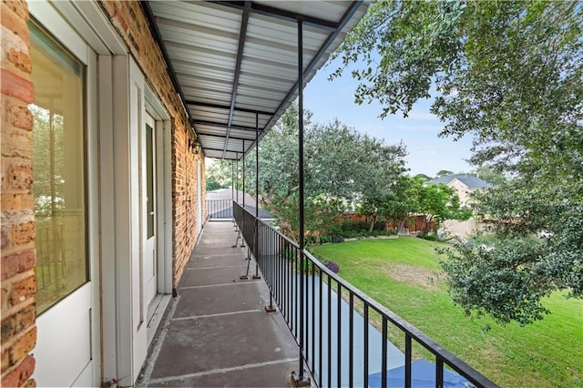 view of balcony